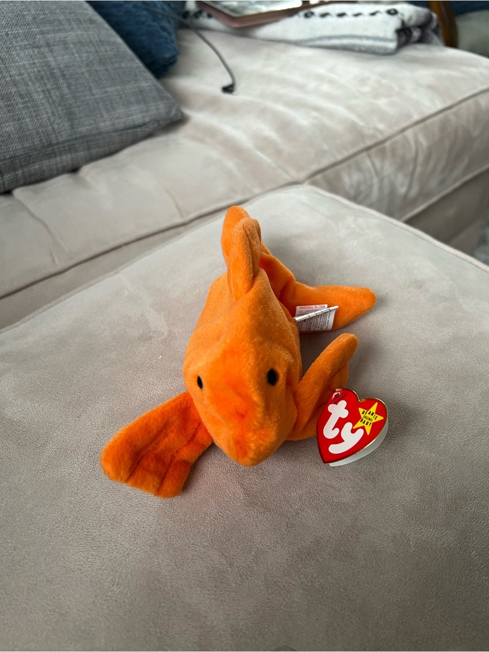 Rare,retired Golie the Goldfish TY beanie baby